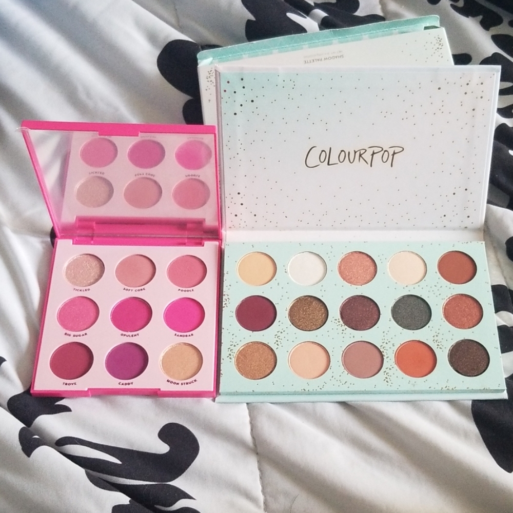 Colourpop eyeshadow palette bundle